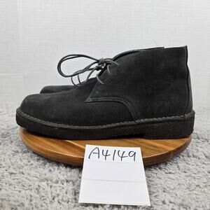 Avirex USA Mens 12 Gray Suede Leather Casual Lifestyle Daily Desert Chukka Boots